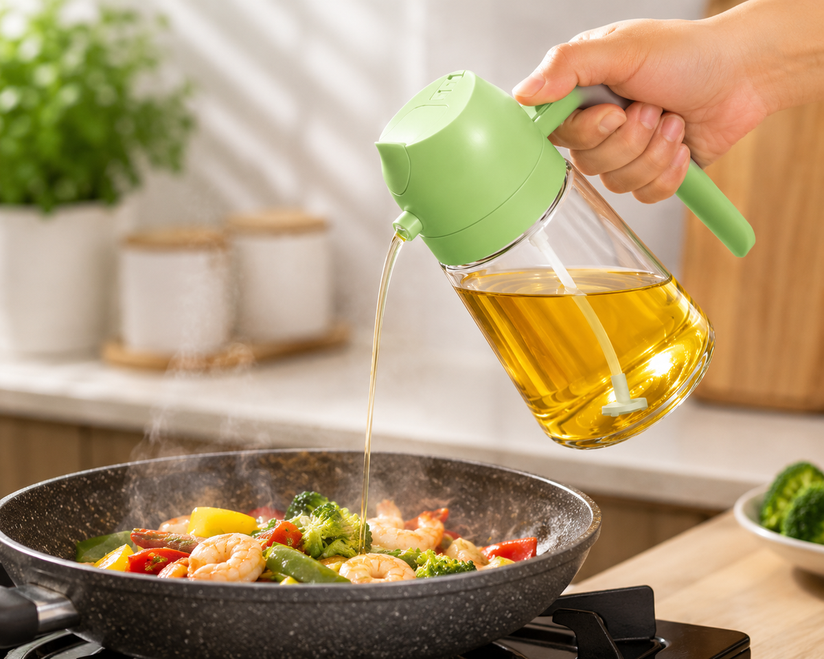 2-in-1 Oil Sprayer Bottle – Smart Kitchen Cooking Accessory