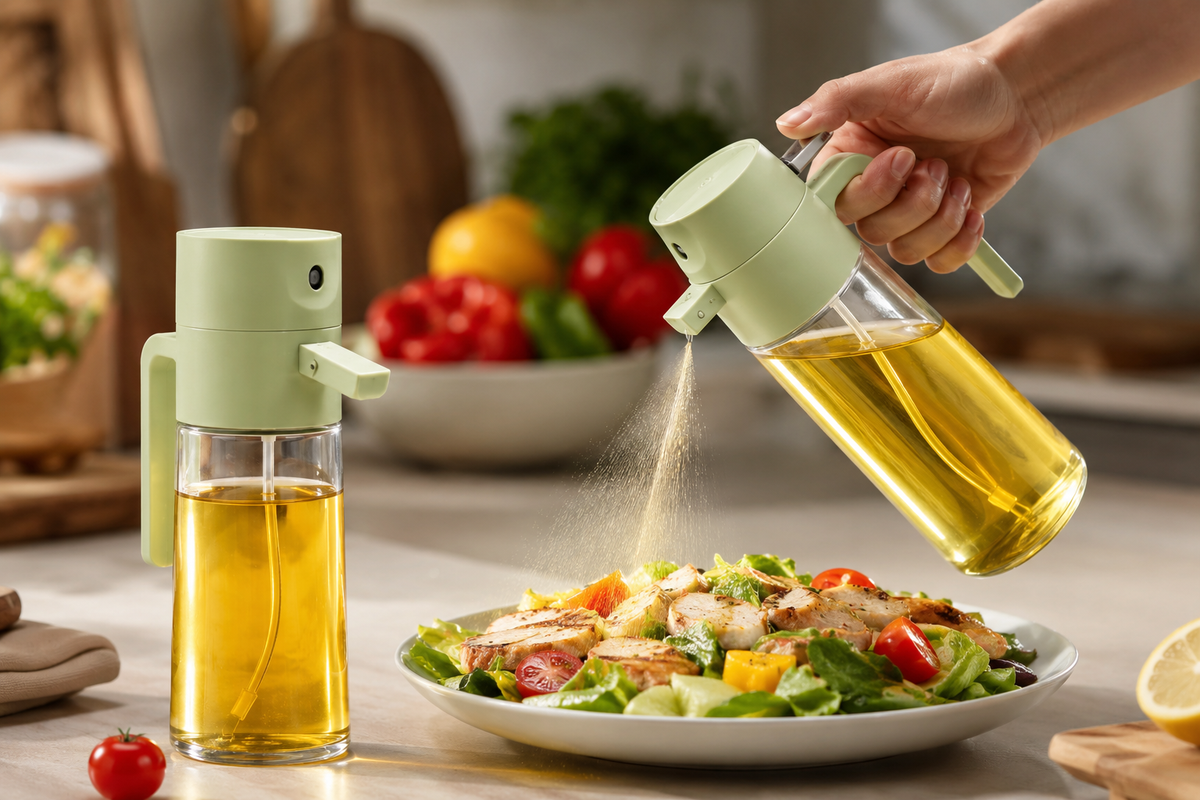 2-in-1 Oil Sprayer Bottle – Smart Kitchen Cooking Accessory