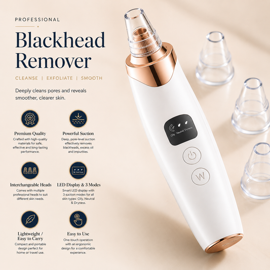 Electric Blackhead Remover – At-Home Pore Cleaning Beauty Tool
