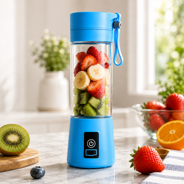 Juicer Portable Outdoor Juicing Cup 380ML – Cordless USB Rechargeable Mini Blender | Fruit & Vegetable Smoothie Maker