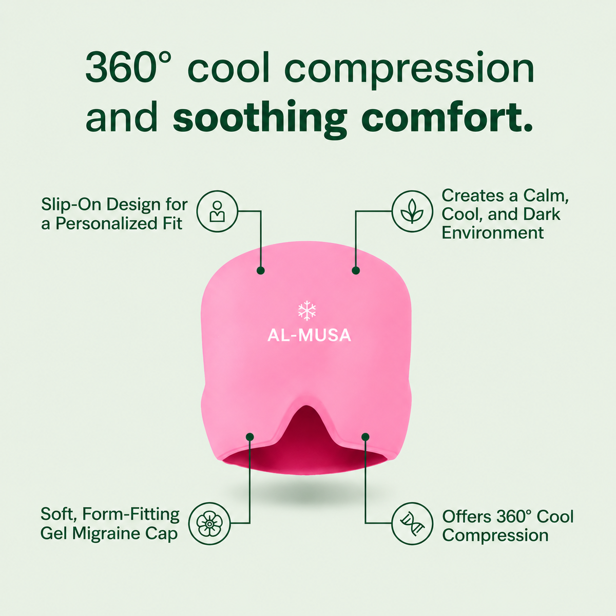 Migraine Relief Cap – Cooling Headache & Stress Relief
